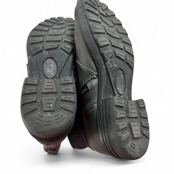 Earth Originals Hand Made Black Buckled Paloma Ankle Boots Size 8 1/2 Women - Picture 5 of 6